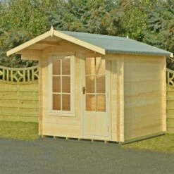Shire Crinan 2.4m X 2.6m Log Cabin Summerhouse (19mm)