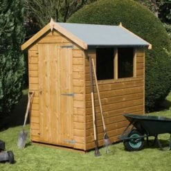 7' X 7' Traditional Standard Shiplap Apex Wooden Garden Shed (2.14m X 2.14m)