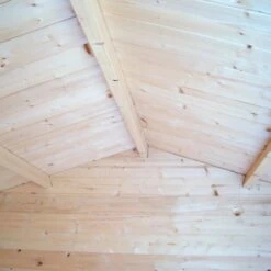 Shire Danbury 2.5m X 2.4m Log Cabin Shed (19mm) 16 Shire Danbury 2.5m X 2.4m Log Cabin Shed (19mm) -Garden Supplies Sales Shop danb0808l19 1aa danbury lc shed close up3 min