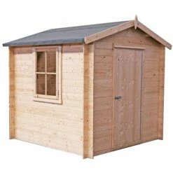 Shire Danbury 2.8m X 2.7m Log Cabin Shed (19mm) 18 Shire Danbury 2.8m X 2.7m Log Cabin Shed (19mm) -Garden Supplies Sales Shop danb0909l19 1aa danbury lc shed cutout min