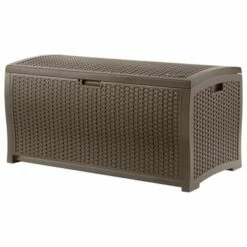 4' X 2' (1.27 X 0.65m) Suncast Resin Wicker Deck Box - Plastic Garden Storage 9 4' X 2' (1.27 X 0.65m) Suncast Resin Wicker Deck Box - Plastic Garden Storage -Garden Supplies Sales Shop dbw9200 04