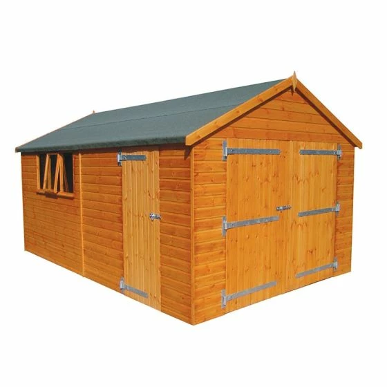 14' X 12' Traditional Deluxe Shiplap Wooden Garage / Workshop Shed (4.28m X 3.66m) 7 14' X 12' Traditional Deluxe Shiplap Wooden Garage / Workshop Shed (4.28m X 3.66m) - Image 5