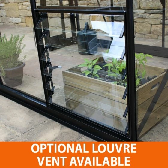 4' X 6' Halls Cotswold Birdlip Small Greenhouse In Black With Toughened Glass (1.47m X 1.94m) 20 4' X 6' Halls Cotswold Birdlip Small Greenhouse In Black With Toughened Glass (1.47m X 1.94m) - Image 18