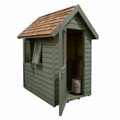 6' X 4' Forest Retreat Green Luxury Shed (1.81m X 1.22m) - Installation Included 22 6' X 4' Forest Retreat Green Luxury Shed (1.81m X 1.22m) - Installation Included -Garden Supplies Sales Shop fra46gnin forest retreat 6x4 apex shed green cutout1 min 1