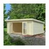 Palmako Lea 5.4m X 3.9m Log Cabin Garden Office (44mm) 2 Palmako Lea 5.4m X 3.9m Log Cabin Garden Office (44mm) -Garden Supplies Sales Shop frb44 5540 001 1 1