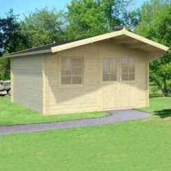 Palmako Britta 4.2m X 4.2m Log Cabin Garden Building (40mm)