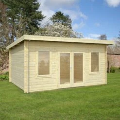 Palmako Lisa 4.7m X 3.7m Log Cabin Garden Room (44mm)