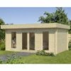 Palmako Bret 5.1m X 3.9m Log Cabin Garden Room (44mm) 1 Palmako Bret 5.1m X 3.9m Log Cabin Garden Room (44mm) -Garden Supplies Sales Shop frg44 5541 bret 19 9m main