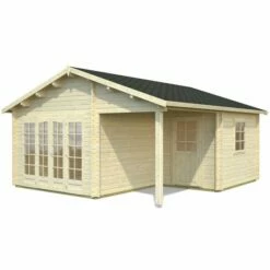 Palmako Irene 5.3m X 5.7m Log Cabin Garden Building (44mm) 21 Palmako Irene 5.3m X 5.7m Log Cabin Garden Building (44mm) -Garden Supplies Sales Shop frt44 5357 2 02