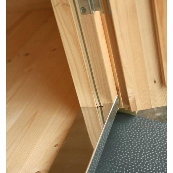 Palmako Roger 5.1m X 5.5m Log Cabin Garage (44mm) - Double Doors 11 Palmako Roger 5.1m X 5.5m Log Cabin Garage (44mm) - Double Doors - Image 9