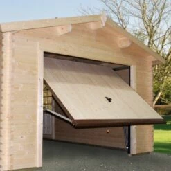 Palmako Roger 4.5m X 5.5m Extra Wide Log Cabin Single Garage (44mm) - Up And Over Door 13 Palmako Roger 4.5m X 5.5m Extra Wide Log Cabin Single Garage (44mm) - Up And Over Door -Garden Supplies Sales Shop frv44 4757 2 02