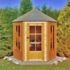 7'1x6'2 Shire Traditional Gazebo Wooden Hexagonal Summer House 2 7'1x6'2 Shire Traditional Gazebo Wooden Hexagonal Summer House -Garden Supplies Sales Shop gshe0706dsl 01