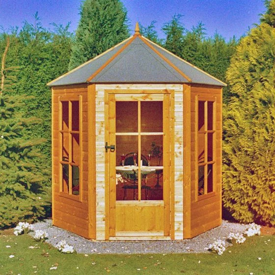 7'1x6'2 Shire Traditional Gazebo Wooden Hexagonal Summer House 3 7'1x6'2 Shire Traditional Gazebo Wooden Hexagonal Summer House