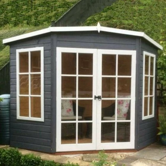 7'5x7'5 Shire Hampton Traditional Corner Wooden Summer House 15 7'5x7'5 Shire Hampton Traditional Corner Wooden Summer House - Image 13