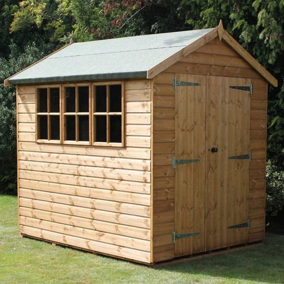 8' X 8' Traditional Heavy Duty Shiplap Apex Wooden Garden Shed (2.44m X 2.44m) 4 8' X 8' Traditional Heavy Duty Shiplap Apex Wooden Garden Shed (2.44m X 2.44m) - Image 2