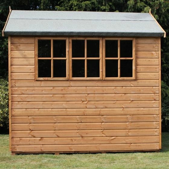 8' X 8' Traditional Heavy Duty Shiplap Apex Wooden Garden Shed (2.44m X 2.44m) 8 8' X 8' Traditional Heavy Duty Shiplap Apex Wooden Garden Shed (2.44m X 2.44m) - Image 6