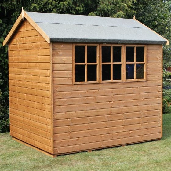 8' X 8' Traditional Heavy Duty Shiplap Apex Wooden Garden Shed (2.44m X 2.44m) 9 8' X 8' Traditional Heavy Duty Shiplap Apex Wooden Garden Shed (2.44m X 2.44m) - Image 7