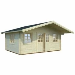 Palmako Helena 5.4m X 4.2m Log Cabin Garden Building (70mm) 17 Palmako Helena 5.4m X 4.2m Log Cabin Garden Building (70mm) -Garden Supplies Sales Shop helena 18.6 m2 visual white