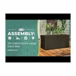4' X 2' (1.46 X 0.73m) Suncast Resin Wicker Deck Box & Plastic Garden Storage 7 4' X 2' (1.46 X 0.73m) Suncast Resin Wicker Deck Box & Plastic Garden Storage -Garden Supplies Sales Shop hqdefault 148 10