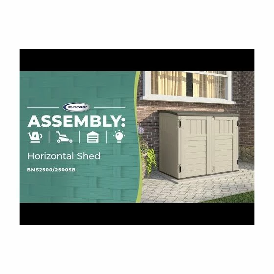 4' X 3' (1.31 X 0.78m) Suncast Resin Kensington Six Store - Plastic Garden Storage 7 4' X 3' (1.31 X 0.78m) Suncast Resin Kensington Six Store - Plastic Garden Storage - Image 5