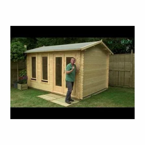 Forest Mendip 5m X 4m Log Cabin Garden Office (45mm) 17 Forest Mendip 5m X 4m Log Cabin Garden Office (45mm) - Image 15