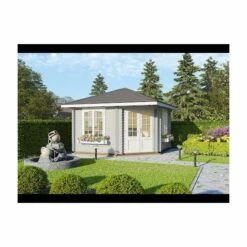 Palmako Melanie 3.5m X 3.5m Corner Log Cabin Summer House (44mm) 20 Palmako Melanie 3.5m X 3.5m Corner Log Cabin Summer House (44mm) -Garden Supplies Sales Shop hqdefault 602 63