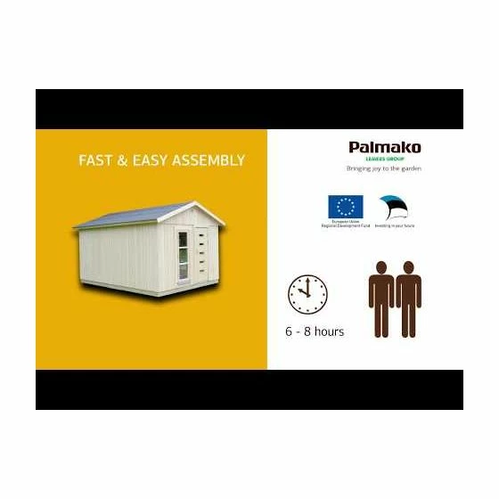 Palmako Ly 3.3m X 4.5m Garden Room Garden House (19mm) 6 Palmako Ly 3.3m X 4.5m Garden Room Garden House (19mm) - Image 4