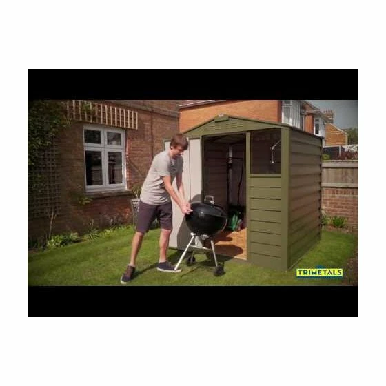 6' X 6' Trimetals Premium Titan 660 Metal Shed (1.76m X 1.76m) 6 6' X 6' Trimetals Premium Titan 660 Metal Shed (1.76m X 1.76m) - Image 4