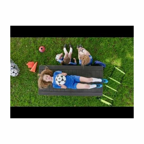 5'1 X 2'4 Keter Rockwood Plastic Garden Storage Box - Brown (1.55m X 0.72m) 4 5'1 X 2'4 Keter Rockwood Plastic Garden Storage Box - Brown (1.55m X 0.72m) - Image 2