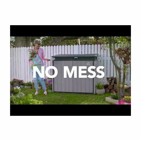 4'8 X 2'8 Keter Elite Duotech Garden Storage Box (1.41m X 0.82) 6 4'8 X 2'8 Keter Elite Duotech Garden Storage Box (1.41m X 0.82) - Image 4