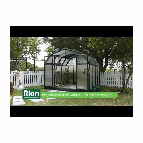 8'x12' Palram Canopia Rion Hobby Gardener Large Green Greenhouse (2.4x3.6m) 11 8'x12' Palram Canopia Rion Hobby Gardener Large Green Greenhouse (2.4x3.6m) - Image 9