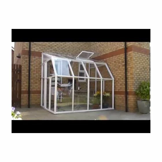 6'x10' Palram Canopia Rion White Sun Room Walk In Wall Greenhouse (1.8x3m) 7 6'x10' Palram Canopia Rion White Sun Room Walk In Wall Greenhouse (1.8x3m) - Image 5