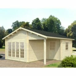 Palmako Irene 5.3m X 5.7m Log Cabin Garden Building (44mm) 20 Palmako Irene 5.3m X 5.7m Log Cabin Garden Building (44mm) -Garden Supplies Sales Shop irene 21.9 5.2 m2 visual