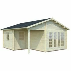 Palmako Irene 5.3m X 5.7m Log Cabin Garden Building (44mm) 22 Palmako Irene 5.3m X 5.7m Log Cabin Garden Building (44mm) -Garden Supplies Sales Shop irene 21.9 5.2 m2 visual white extra
