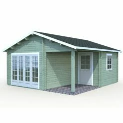 Palmako Irene 5.3m X 5.7m Log Cabin Garden Building (44mm) 26 Palmako Irene 5.3m X 5.7m Log Cabin Garden Building (44mm) -Garden Supplies Sales Shop irene 21.9 5.2 m2 visual white painted 3