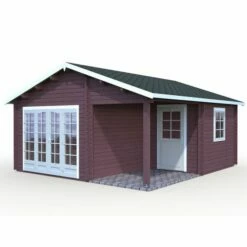 Palmako Irene 5.3m X 5.7m Log Cabin Garden Building (44mm) 27 Palmako Irene 5.3m X 5.7m Log Cabin Garden Building (44mm) -Garden Supplies Sales Shop irene 21.9 5.2 m2 visual white painted 4