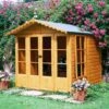 7' X 10' Shire Kensington Summer House (2.1m X 3.3m) 1 7' X 10' Shire Kensington Summer House (2.1m X 3.3m) -Garden Supplies Sales Shop kens0710dsl 1aa kensington summerhouse insitu min 1