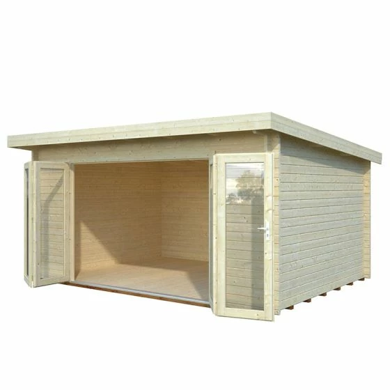 Palmako Lea 4.8m X 3.6m Log Cabin Garden Office (44mm) 4 Palmako Lea 4.8m X 3.6m Log Cabin Garden Office (44mm) - Image 2