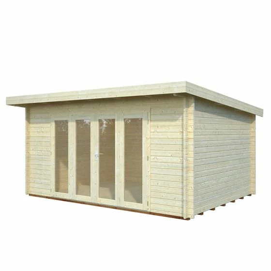Palmako Lea 4.8m X 3.6m Log Cabin Garden Office (44mm) 6 Palmako Lea 4.8m X 3.6m Log Cabin Garden Office (44mm) - Image 4