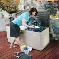 5' X 2'2 (1.52 X 0.61m) Lifetime 500 Litre Heavy Duty Storage Box