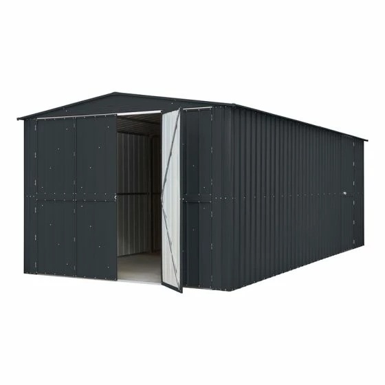 10' X 19' Globel Anthracite Grey Double Door Metal Garage (3.07m X 5.88m) 8 10' X 19' Globel Anthracite Grey Double Door Metal Garage (3.07m X 5.88m) - Image 6