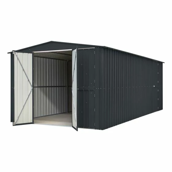 10' X 19' Globel Anthracite Grey Double Door Metal Garage (3.07m X 5.88m) 9 10' X 19' Globel Anthracite Grey Double Door Metal Garage (3.07m X 5.88m) - Image 7