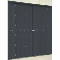 10' X 23' Globel Double Door Workshop - Athracite Grey (2.9m X 7m) 27 10' X 23' Globel Double Door Workshop - Athracite Grey (2.9m X 7m) -Garden Supplies Sales Shop lotus10x23wsag 10x23 lotus grey metal workshop close up8 min