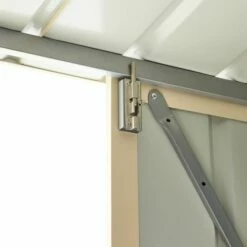 10' X 23' Globel Double Door Workshop - Athracite Grey (2.9m X 7m) 30 10' X 23' Globel Double Door Workshop - Athracite Grey (2.9m X 7m) -Garden Supplies Sales Shop lotus10x23wsag 10x23 lotus grey metal workshop close up9 min