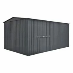 10' X 23' Globel Double Door Workshop - Athracite Grey (2.9m X 7m) 21 10' X 23' Globel Double Door Workshop - Athracite Grey (2.9m X 7m) -Garden Supplies Sales Shop lotus10x23wsag 10x23 lotus grey metal workshop cutout1 min