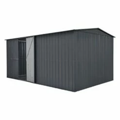 10' X 23' Globel Double Door Workshop - Athracite Grey (2.9m X 7m) 23 10' X 23' Globel Double Door Workshop - Athracite Grey (2.9m X 7m) -Garden Supplies Sales Shop lotus10x23wsag 10x23 lotus grey metal workshop cutout2 min