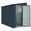 5' X 8' Globel Lean To Anthracite Grey Metal Shed (1.55m X 2.42m) 2 5' X 8' Globel Lean To Anthracite Grey Metal Shed (1.55m X 2.42m) -Garden Supplies Sales Shop lotus5x8leantoags 5x8 lotus lean to grey metal shed cutout2 min