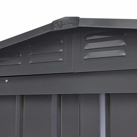 6' X 4' Globel Anthracite Grey Apex Metal Shed (1.84m X 1.23m) 12 6' X 4' Globel Anthracite Grey Apex Metal Shed (1.84m X 1.23m) - Image 10