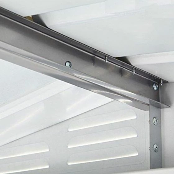 6' X 4' Globel Anthracite Grey Apex Metal Shed (1.84m X 1.23m) 19 6' X 4' Globel Anthracite Grey Apex Metal Shed (1.84m X 1.23m) - Image 17