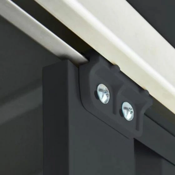 6' X 4' Globel Anthracite Grey Apex Metal Shed (1.84m X 1.23m) 13 6' X 4' Globel Anthracite Grey Apex Metal Shed (1.84m X 1.23m) - Image 11